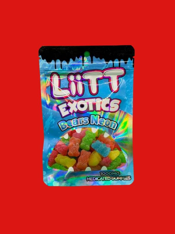 LiiTT Exotic Neon Bear Gummies 1000MG