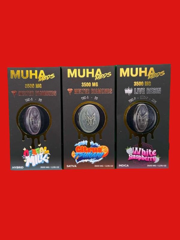 Muha Meds Live Resin X Melted Diamonds 3.5G Disposables